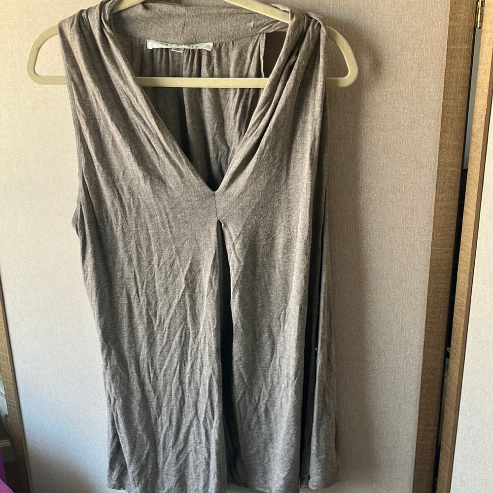 FINAL MARKDOWN Max Studio Taupe Sleeveless Tank Top xl